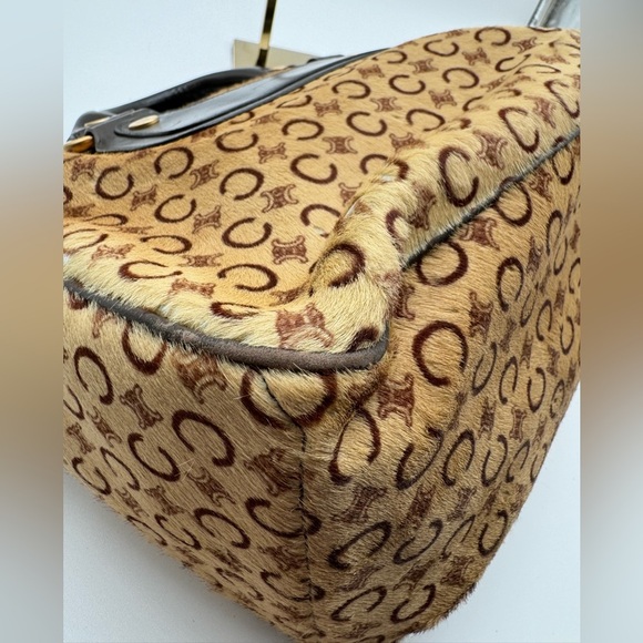 Celine-Authentic-Macadam Boogie Pony Hair Tote - Picture 11 of 16